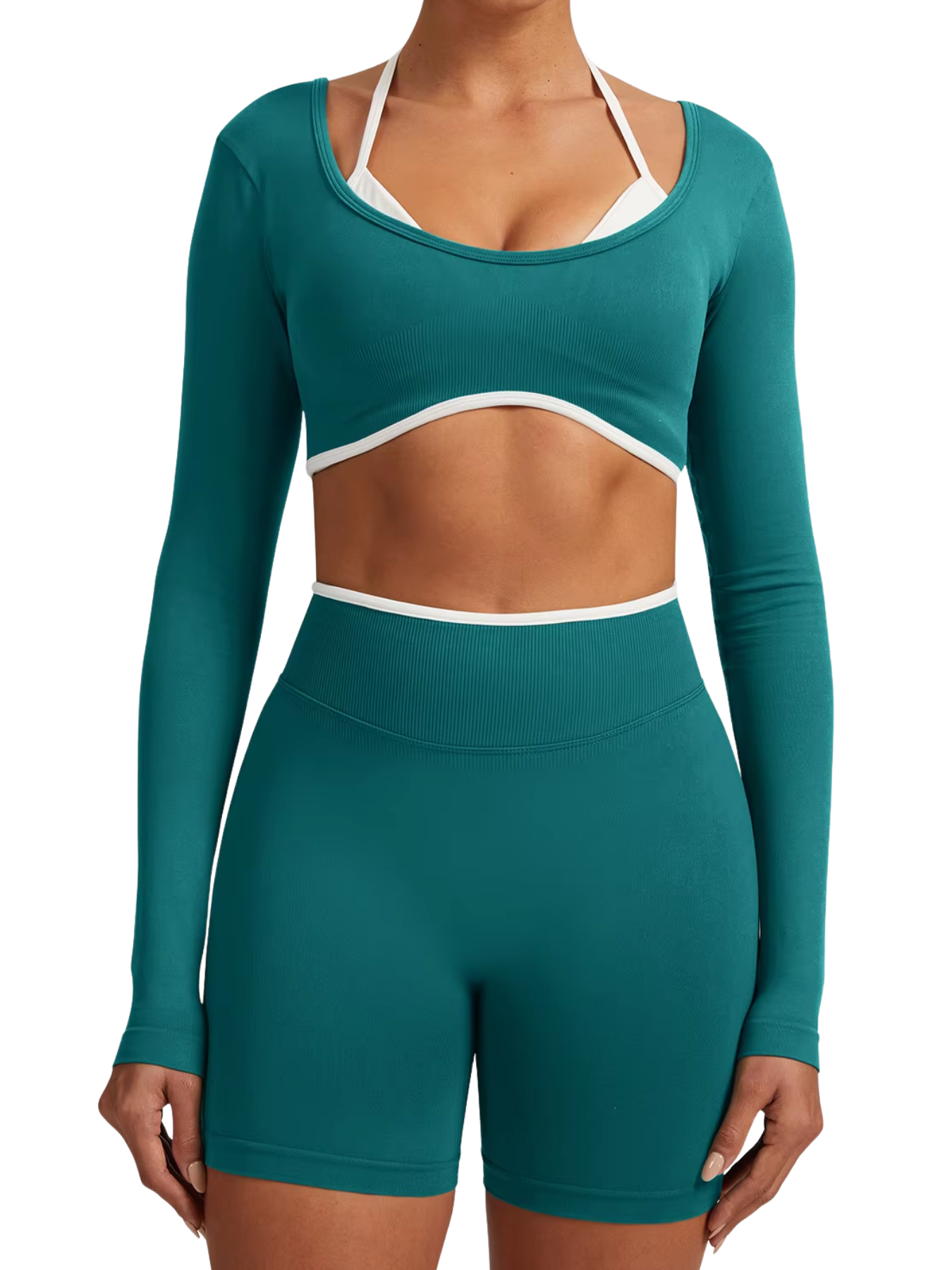 Mahina U-Shape Long-Sleeve Bra Top