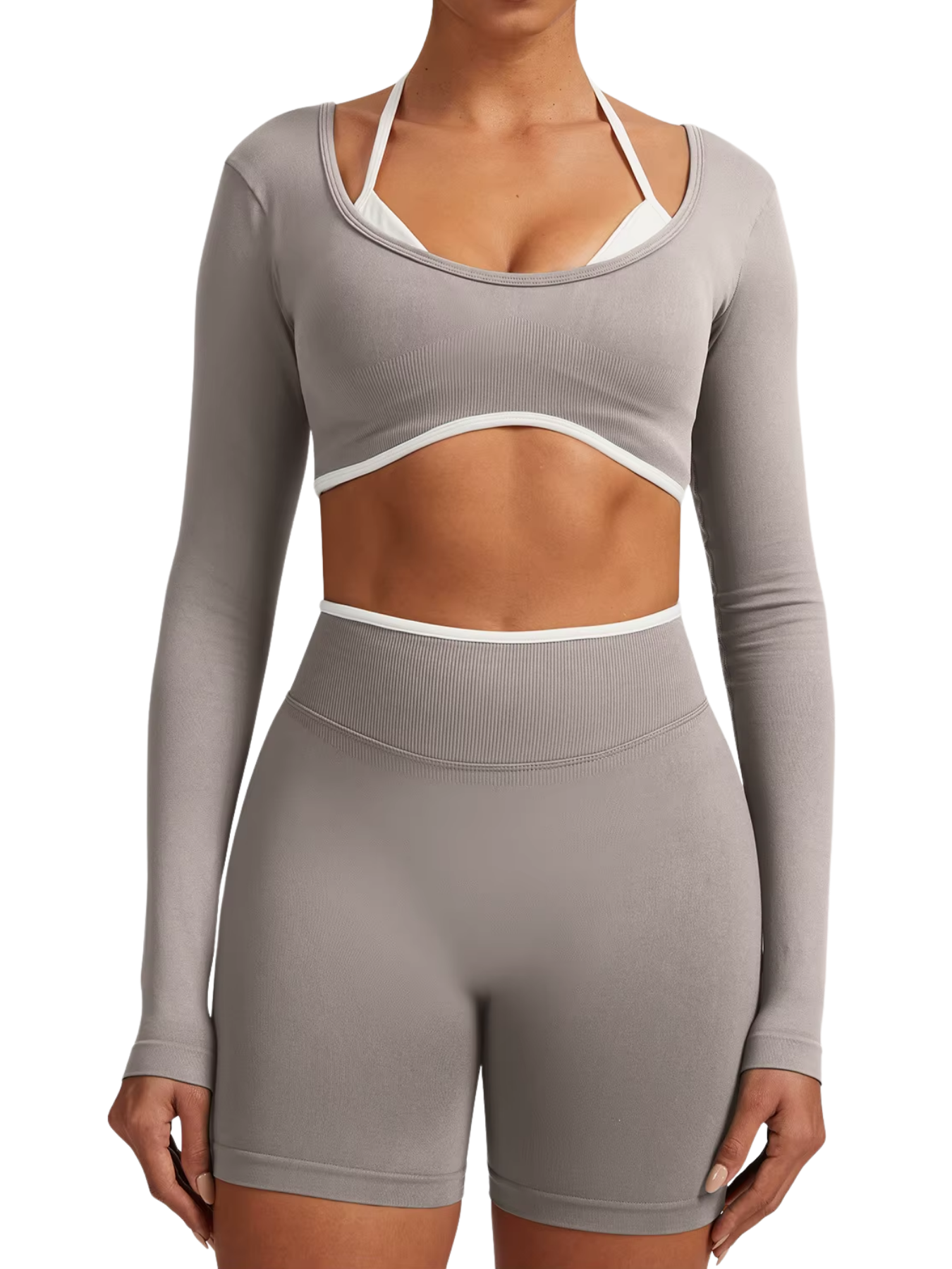 Mahina U-Shape Long-Sleeve Bra Top