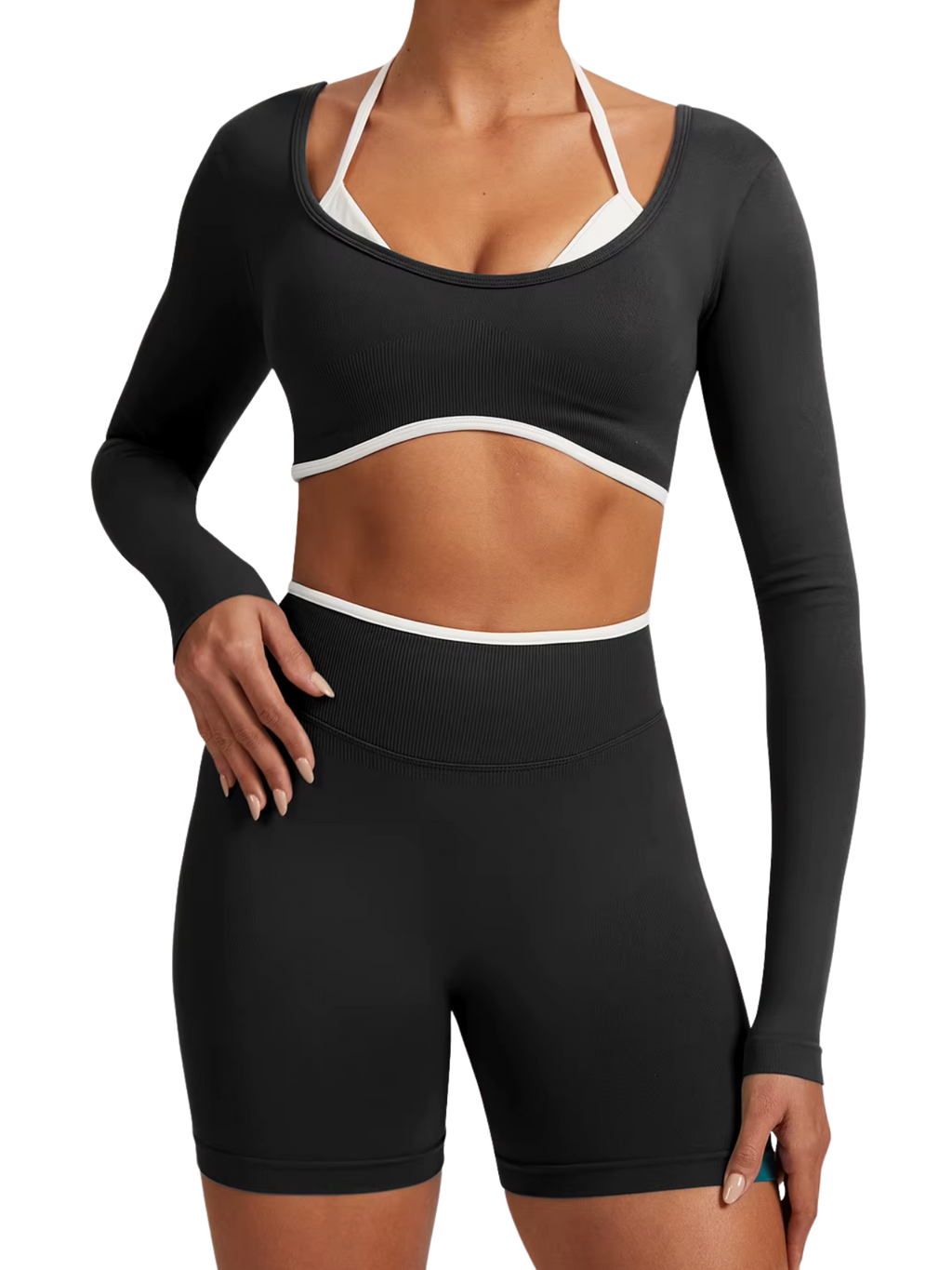 Mahina U-Shape Long-Sleeve Bra Top