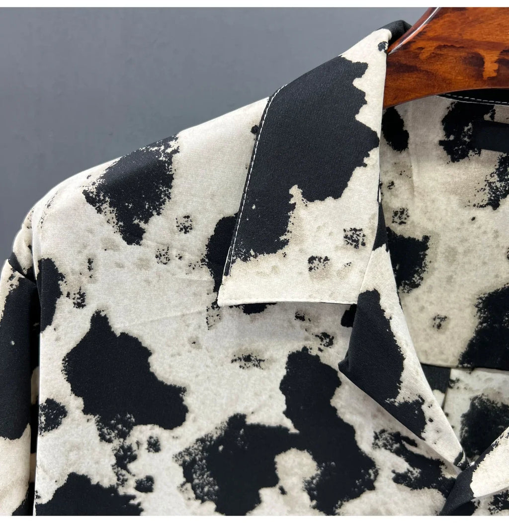 Cow Leather Ink Short Sleeve Polo